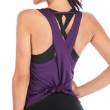Dry Fit Backless Workout Top